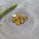 Ochre Quartz Button