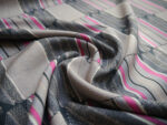 Printed Weave Magenta Viscose