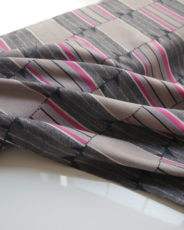 Printed Weave Magenta Viscose
