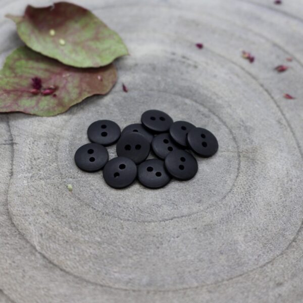 Black Classic Matte Button
