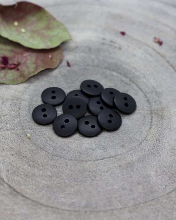 Black Classic Matte Button