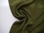Khaki Viscose Linen Crepe