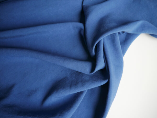 Blue Viscose Linen Slub