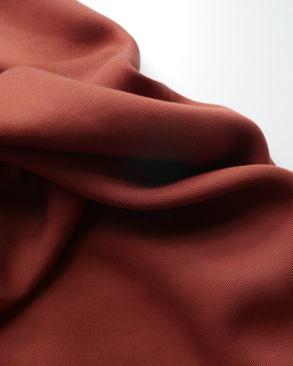 Red Clay Lyocell Twill (made with TENCEL™ fibers)