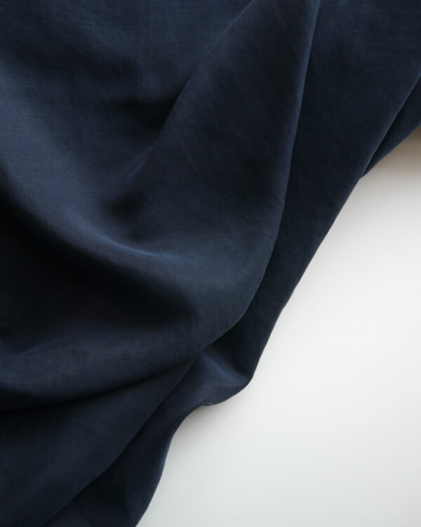 Navy Culinten Slub (made with Cupro, Linen and TENCEL™ fibers)