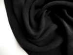 Black Matt Bark Crepe (made with Viscose and TENCEL™ fibers)