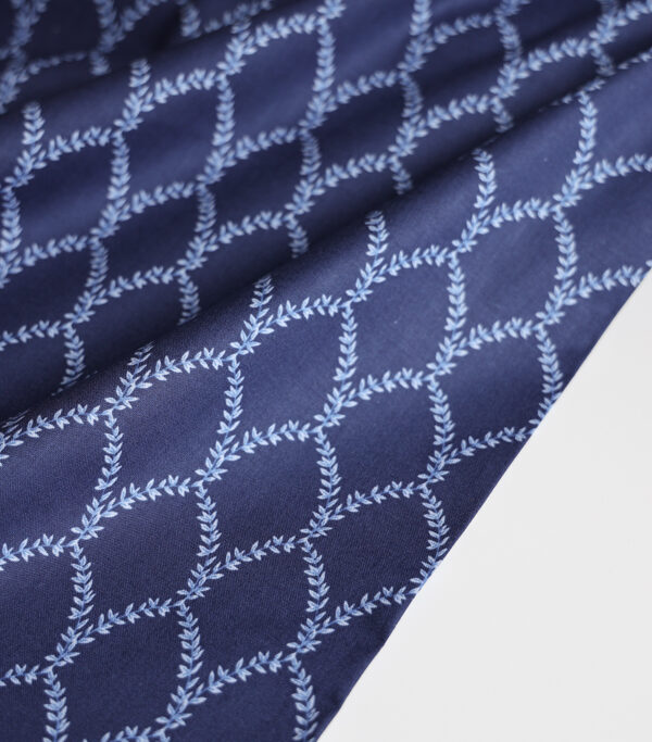 Laurel Navy Cotton