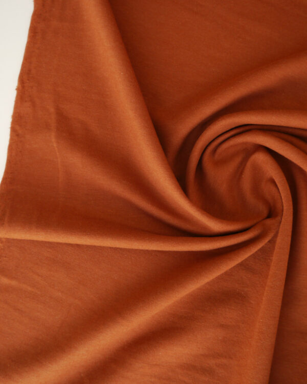 Rust Bamboo Cotton Stretch Fleece