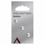 3 Pearly Buttons 10 mm