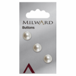 3 Pearly Buttons 12 mm