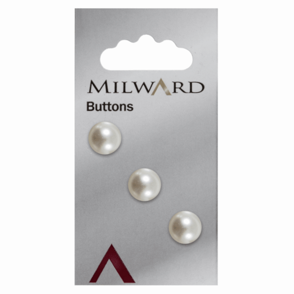 3 Pearly Buttons 12 mm
