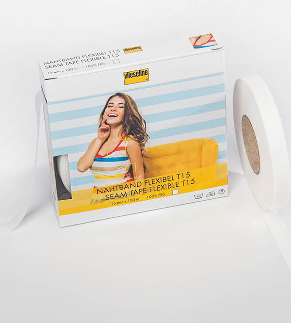 Iron On Seam Tape for Elasticated Fabrics - White