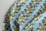 Periwinkle Pineapple Stripes Cotton