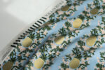 Periwinkle Pineapple Stripes Cotton