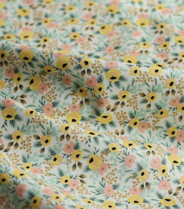 Cream Rosa Cotton - Remnant 1.15 m