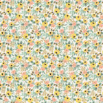 Cream Rosa Cotton - Remnant 1.15 m