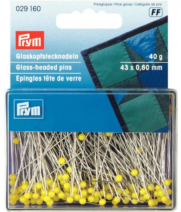 Prym Super Fine Glass Headed Pins