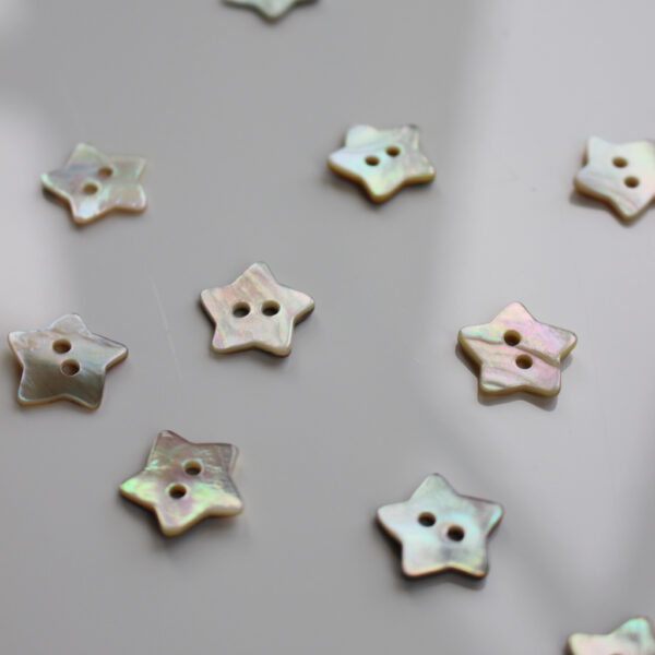 Shell Star Button 15 mm