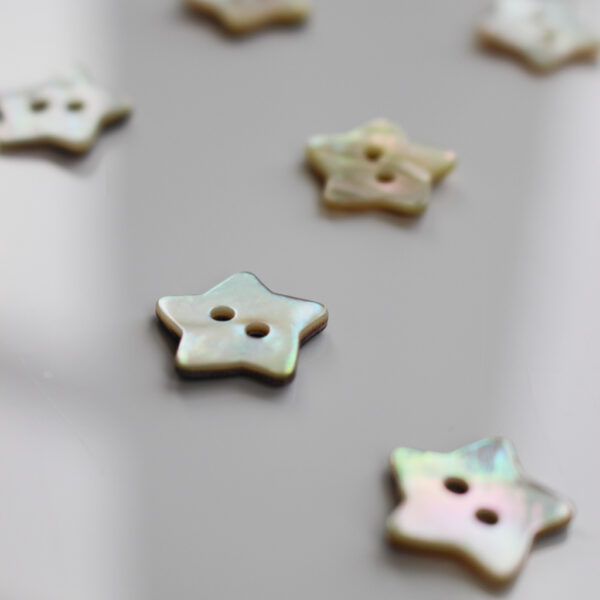Shell Star Button 15 mm