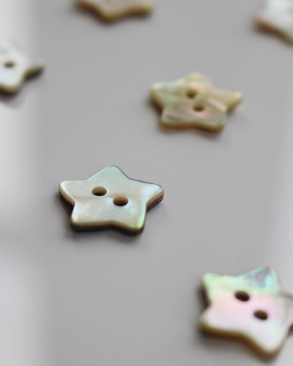 Shell Star Button 15 mm