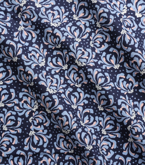 Blooming Flowers Amethyst Shadow Cotton