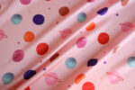 Nerida Hansen Pink Galaxy Sateen