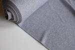 Heather Grey Bamboo Cotton Ribbing