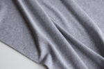 Heather Grey Bamboo Cotton Ribbing