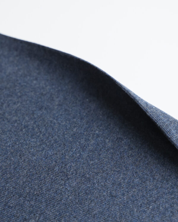 Heather Blue Bamboo Cotton Ribbing
