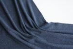 Heather Blue Bamboo Cotton Ribbing