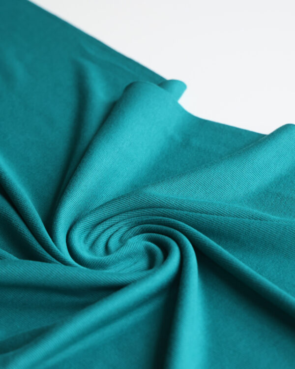 Teal Bamboo Cotton Ribbing
