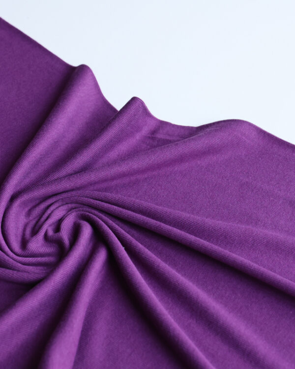 Violet Bamboo Cotton Ribbing