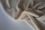 Cream Cotton Linen Rayon Wave Jacquard