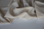 Cream Cotton Linen Rayon Wave Jacquard