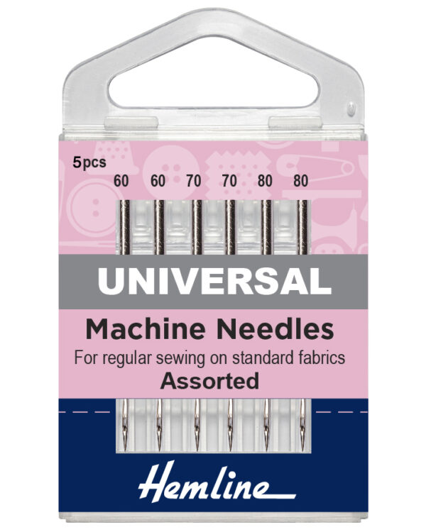 Universal Fine Sewing Machine Needles - Mixed Sizes