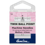 Ballpoint Twin Needle - Size 80/12 4mm4