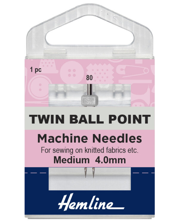 Ballpoint Twin Needle - Size 80/12 4mm4