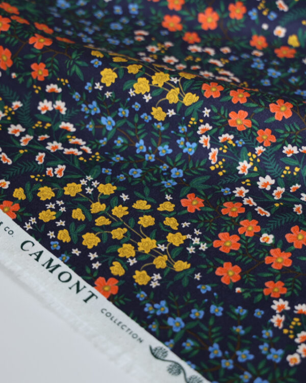Wildwood Garden Navy Canvas