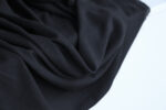 Black Viscose Linen Noil