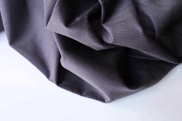 Charcoal Stretch Corduroy