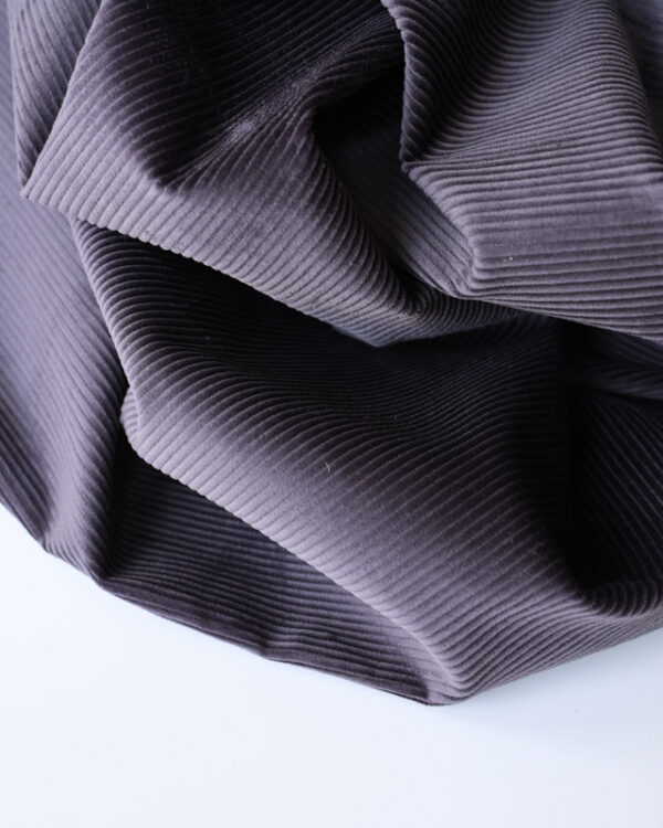 Charcoal Stretch Corduroy