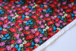 Meadow Black Crinkle Cotton