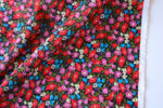 Meadow Black Crinkle Cotton