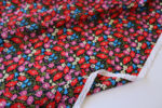Meadow Black Crinkle Cotton
