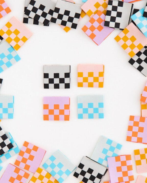 Checkerboard Multipack Woven Labels