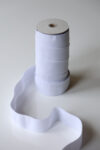 50mm White Woven Elastic