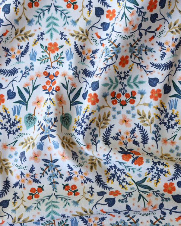 Wildwood White Metallic Cotton