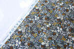 Meadow Grey Metallic Cotton - Remnant 1.4 m