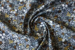 Meadow Grey Metallic Cotton - Remnant 1.4 m