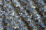 Meadow Grey Metallic Cotton - Remnant 1.4 m